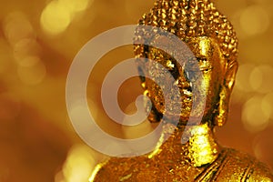 Golden Buddha in Thai Temple
