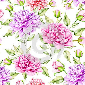 Beautiful roses seamless pattern