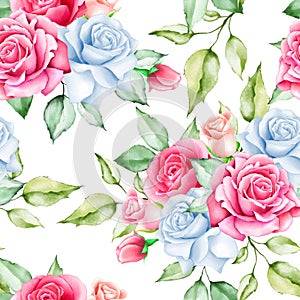 Beautiful roses seamless pattern