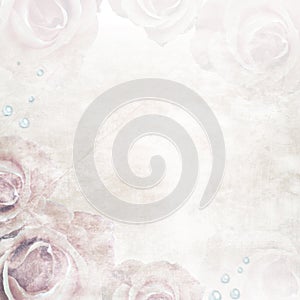 Beautiful Roses wedding Background