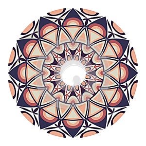 Beautiful round geometric ornament