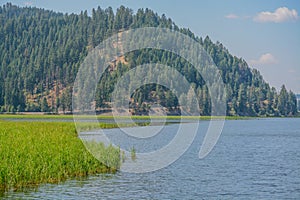 Beautiful Round Lake near Plummer in Heyburn State Park, Benewah County, Idaho photo