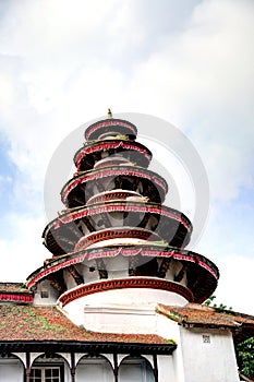 Beautiful round tower architecture in Nasal Chowk Courtyard photo