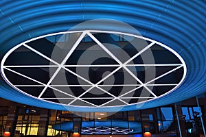Beautiful roundshaped huge lightsculpture