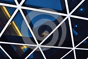 Beautiful roundshaped huge lightsculpture