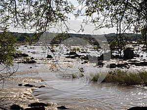 Beautiful Ruacana falls on the border of Namibia and Botswana.