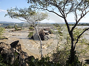 Beautiful Ruacana falls on the border of Namibia and Botswana.