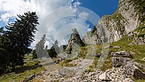 The beautiful rugged Buila Vanturarita National Park in Romania