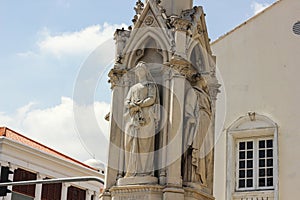 Beautiful ruined British colonial era statues in the historic Unesco heritage site