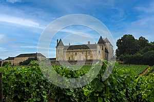 Beautiful Rully Castle in Burgundy region, France