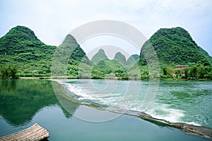 Beautiful rural scenery in yangshuo