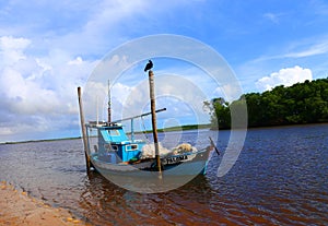 Beautiful rural in view in Maranhao, Mandacaru lighthouse, Brazil