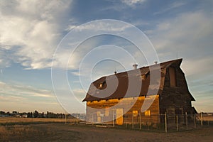 A beautiful rustic barn in rural Colorado