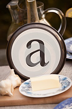 `A` Letter Plate