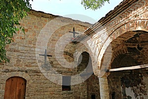 beautiful Saint Nicholas Church at the village of Voskopoja in Korce Albania