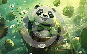 A Beautiful Saint Patrick Day Parade. Generative AI