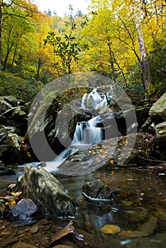 Beautiful Saluda Waterfalls in North Carolina