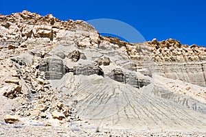 Beautiful sandstone rock formations along scenic state route 24 in Utah, USA