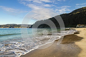 Beautiful beach in Galicia photo