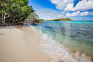 Beautiful sandy beaches on the island of St John