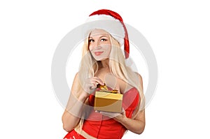 Beautiful Santa woman