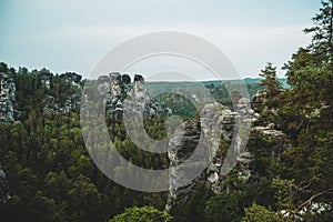 Beautiful Saxon Switzerland in the east of Germany, Saxon