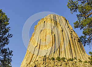 Beautiful scenario of Devils Tower, USA