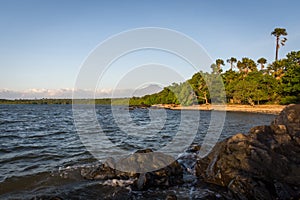 Beautiful scene of Bama Beach, Baluran. Baluran National Park is a forest preservation area that extends about 25.000 ha on the