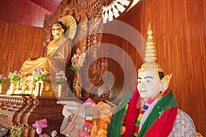 Beautiful scene of Bodh Gaya Pagoda travel attraction