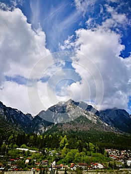 Beautiful scene in Busteni, Romania.