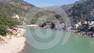 Beautiful Scene and Temple of 13 storied  at Rishikesh of Uttar Pradesh in India