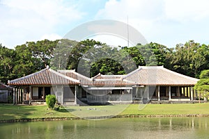 Beautiful Scenery and Architecture of Shikinaen Garden in Naha, Okinawa, Japan