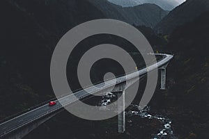 Beautiful scenery in Arthur Pass National park, New Zealand