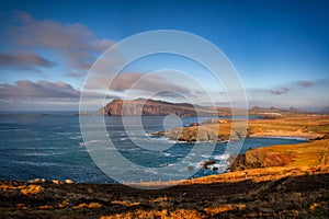 Beautiful scenery of the Atlantic Ocean coastline on Dingle Peninsula, County Kerry, Ireland