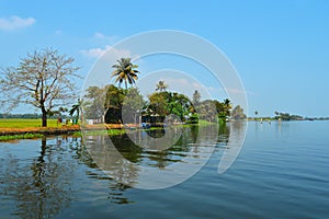 Beautiful scenery of backwaters