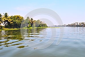 Beautiful scenery of backwaters