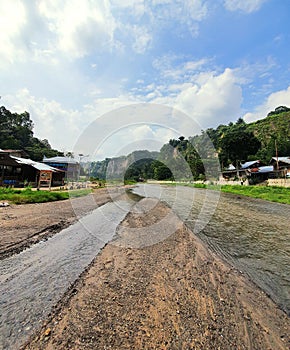 The Beautiful scenery in The Binuang Sianok Canyon, West Sumatra