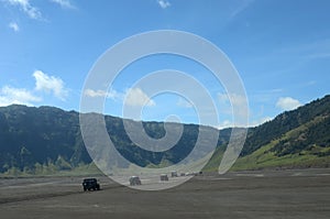 Beautiful scenery bromo mountain East Java, Indonesia