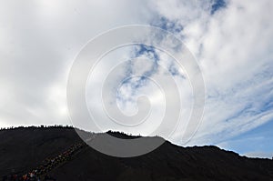 Beautiful scenery bromo mountain East Java, Indonesia