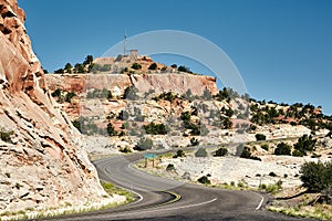 Beautiful scenery of a canyon landscape in Grand Staircase-Escalante National Monument, Utah, USA