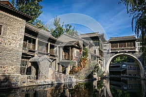 beautiful scenery at Gubei Water Town of China