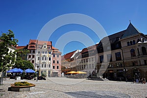 Beautiful scenery on the Hauptmarkt of Bautzen