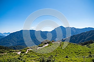 Beautiful scenery at Hehuanshan Main Peak, Wuling, Nantou County, Taiwan