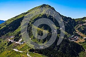 Beautiful scenery at Hehuanshan Main Peak, Wuling, Nantou County, Taiwan