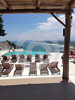 Beautiful scenery at kebumen& x27;s beaches in central java