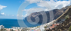 Beautiful scenery of Los Gigantes cliffs in Tenerife, Spain