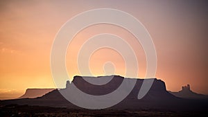 Beautiful scenery of mesas in Monument Valley, Arizona - USA photo