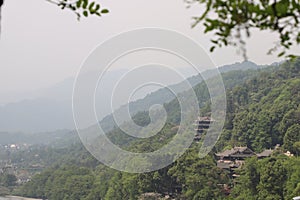 The beautiful scenery of Mount Qingcheng