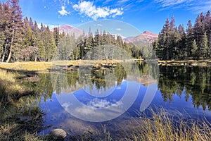 A beautiful scenery on Tioga Road, Yosemite National Park