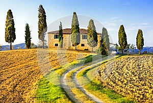 Beautiful scenery of Tuscany photo